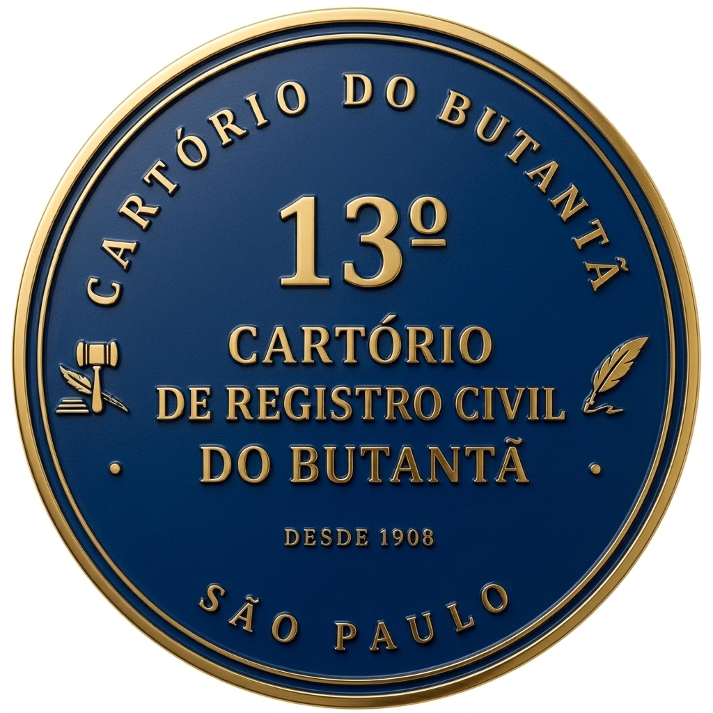 Selo do 13º Cartório de Registro Civil do Butantã